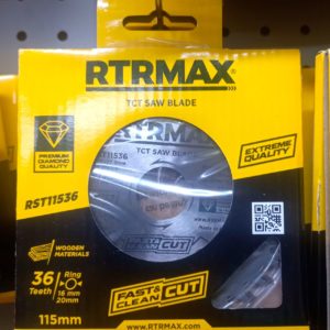 Диск по дереву для циркулярной пилы RTRMAX 115 мм