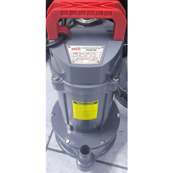 Погружной насос DECO 83 литра-в-мин мощностью 750 Вт