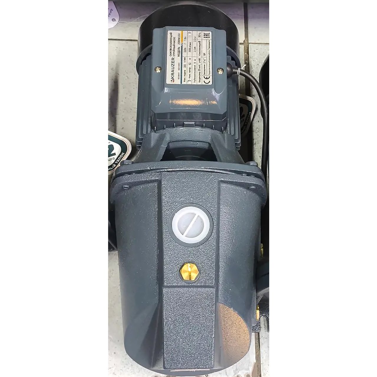 Поливной насос Krauzer 100 литров-в-минуту мощностью 1500 Вт 3 Поливной насос Krauzer 100 литров-в-минуту мощностью 1500 Вт