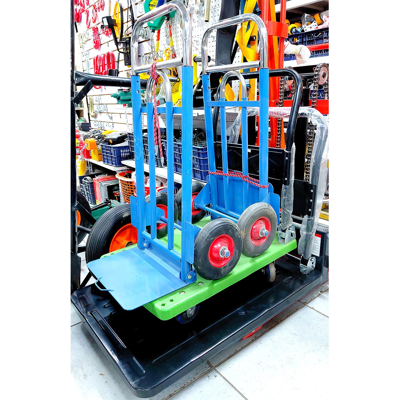 Тележка двухколесная ручная 20 кг. × D100 мм