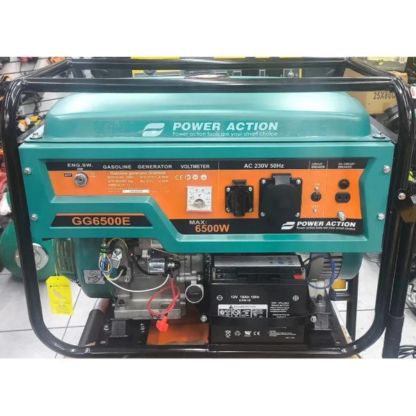 Генератор однофазный Power Action мощностью 6500 Вт