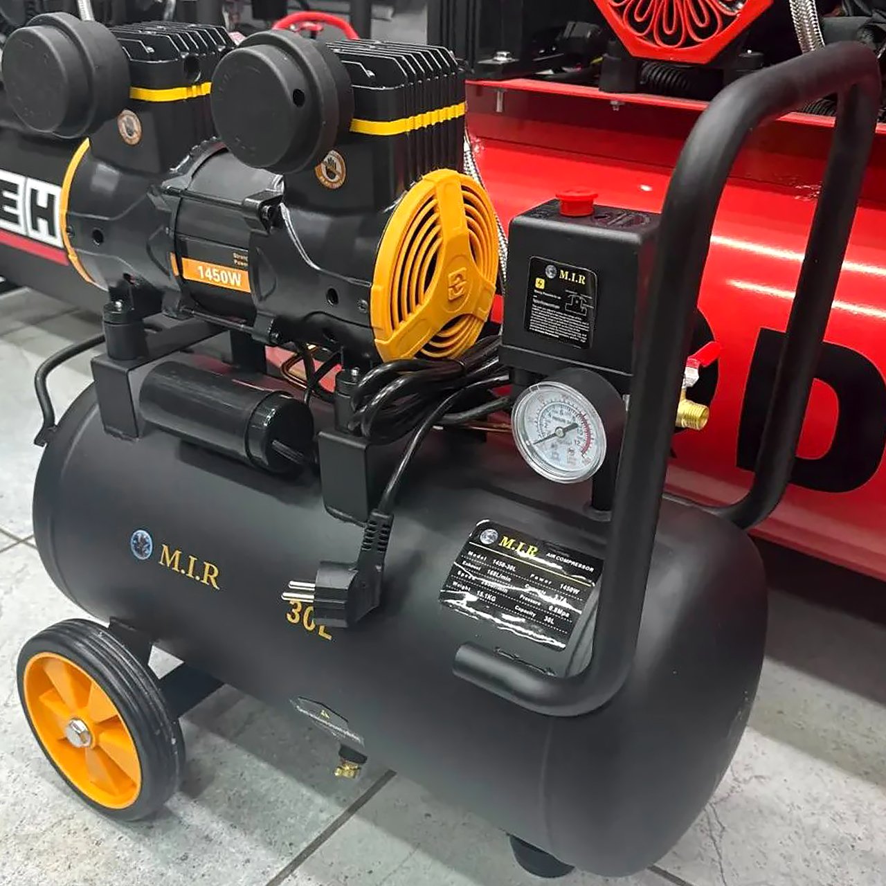 Компрессор поршневой M.I.R 168 литров-в-мин