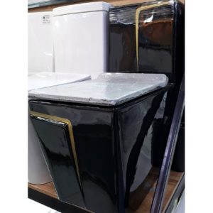 Унитаз 37 x 70 см. (черный фарфор)