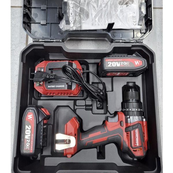 Шуруповерт WorCraft 1650 оборотов-в-мин (с комплектом бит и сверел)