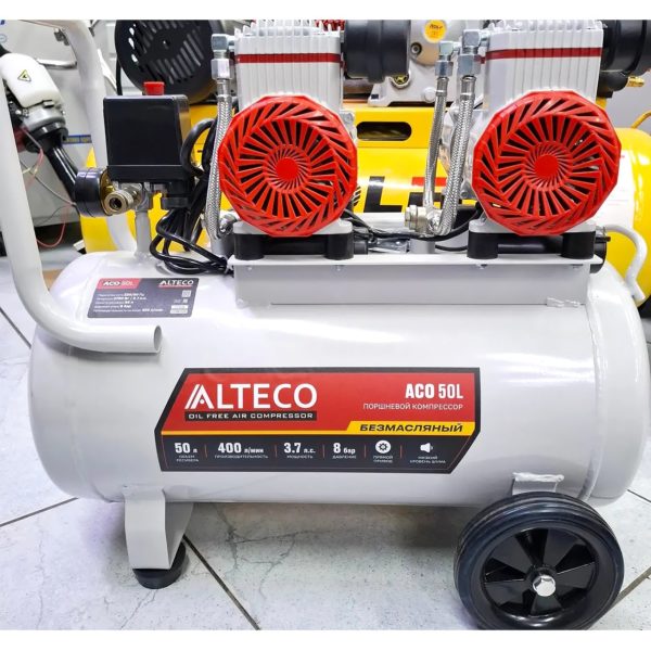 Компрессор поршневой Alteco 400 литров-в-минуту (безмасляный)